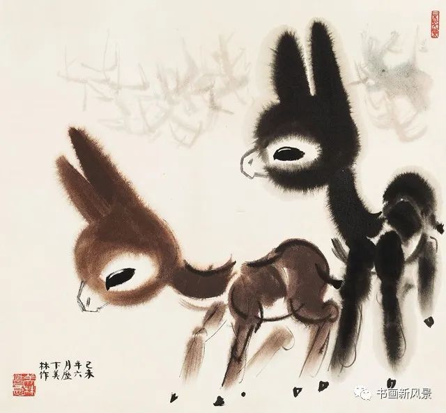 韩美林画驴看看有多可爱
