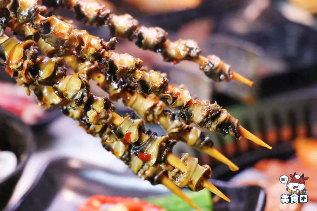 螺肉串 -煮四分钟就可以一大口送进嘴里,绝对是新鲜的暴击.