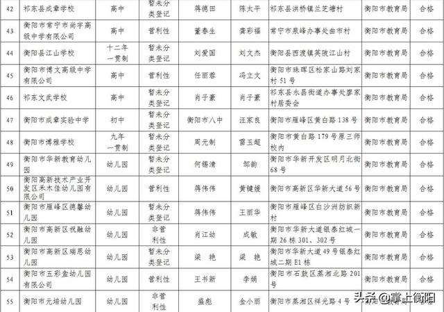 衡阳这些学校停止招生！2019年度办学情况评价结果出炉(图4)