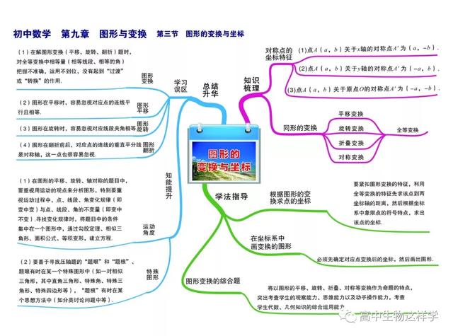 初中思维导图图片大全!物理英语历史生物化学地理(图14)