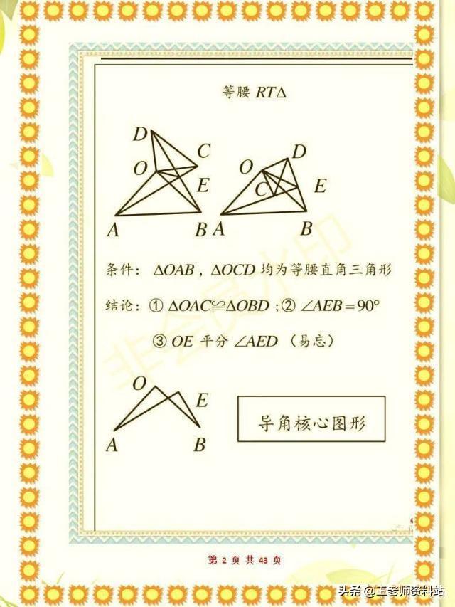 初中几何证明题模型!家有初中生建议收藏,考试多拿20分(图2)