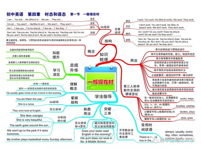 初中思维导图图片大全!物理英语历史生物化学地理(图57)