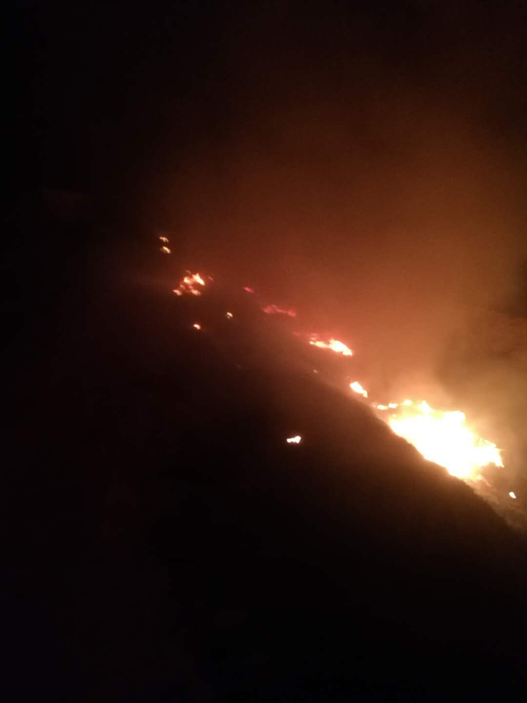 种地,而将沟渠内的秸杆引燃,火借风势,迅速蔓延,形成200多米长的火带