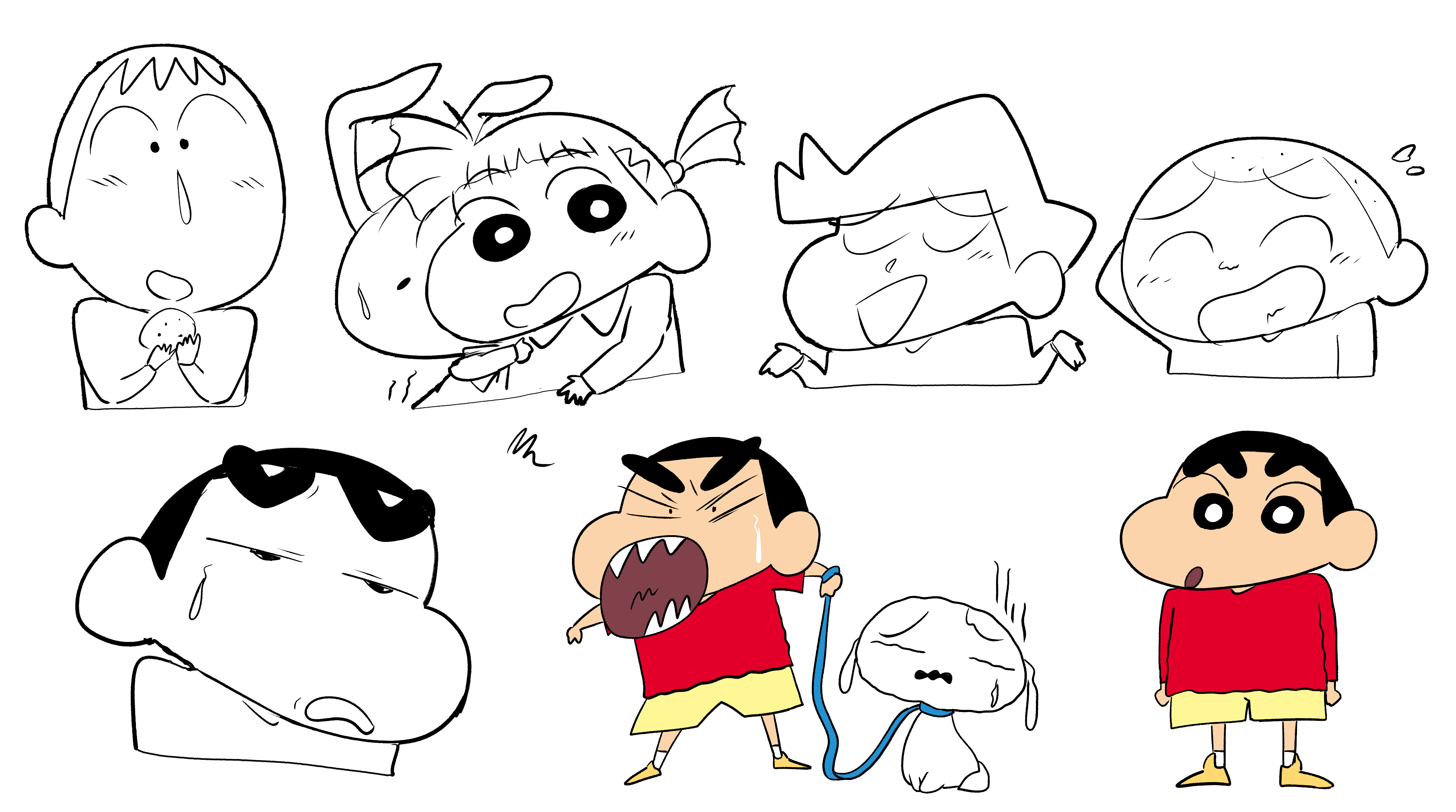 蜡笔小新高清手绘适合做头像和壁纸