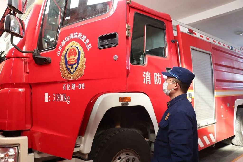 督导组到昌邑大队督导疫情防控期间队伍管理和执勤战备工作_指战员
