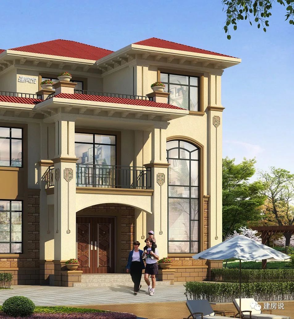 农村建房图纸乡村建房向这栋挑空复式楼别墅看齐钱不会走错路