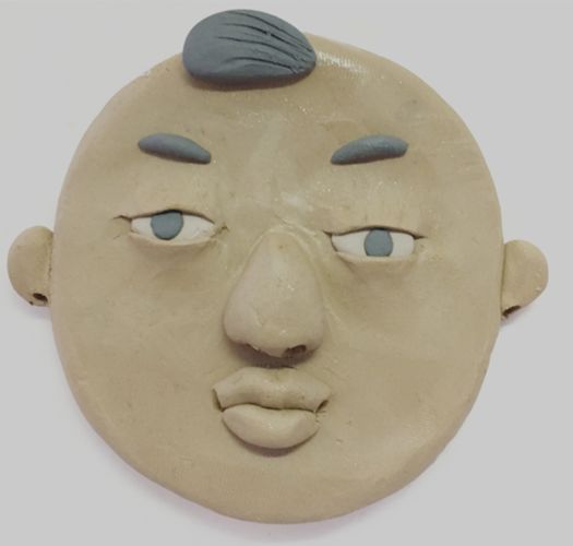 我们的五官就做好了!