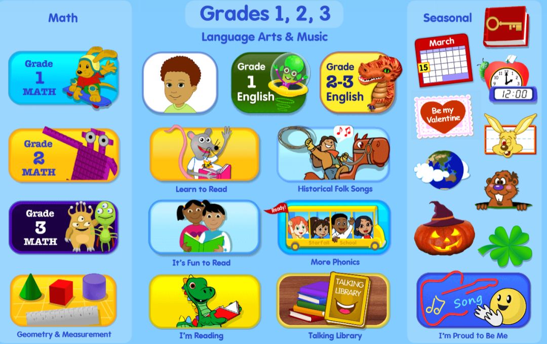 在美国,starfall是非常受老师们欢迎的教学网站,它涵盖英文书籍,手工