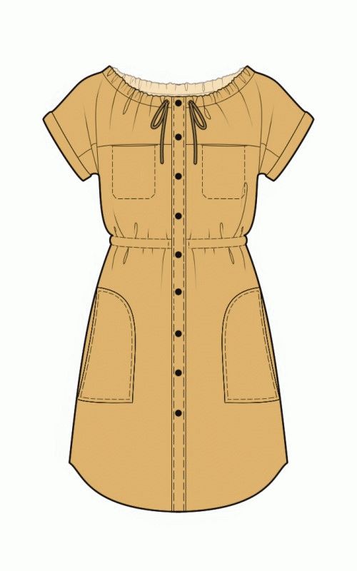 16款连衣裙的效果图款式图uv贴图