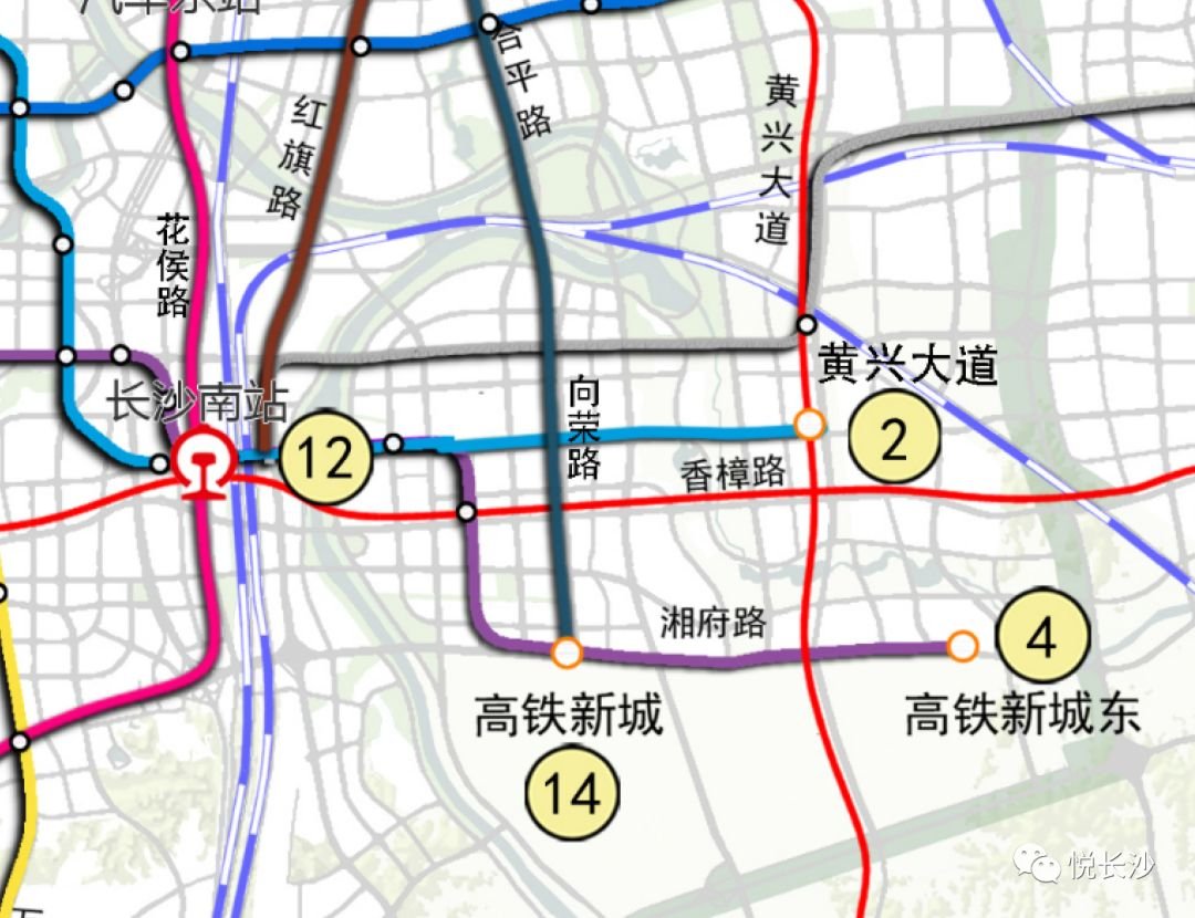长沙规划18条地铁线路基本走向公布