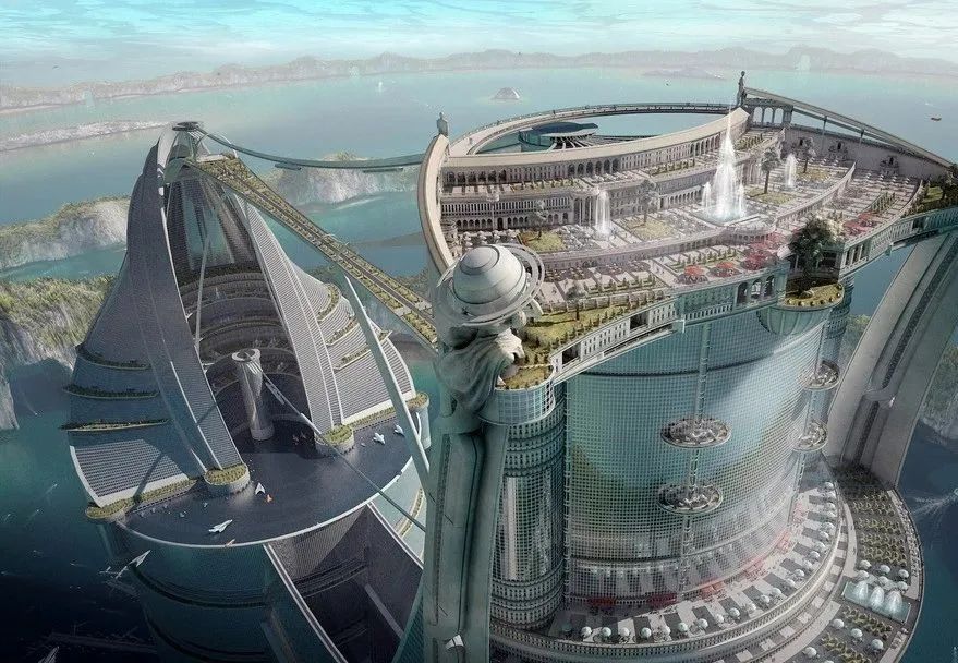 the futurecoming toa,可以是对未来城市建设的幻想例如从天空到陆地