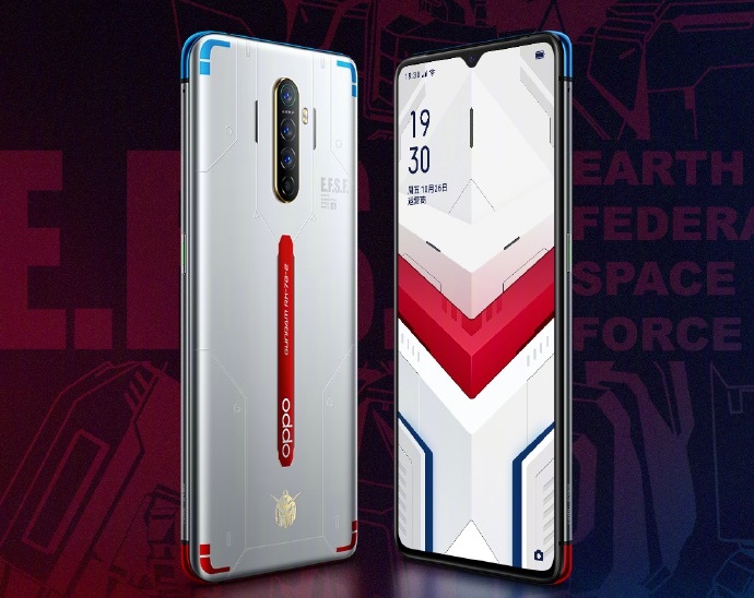 oppo reno ace高达40周年定制版此外,主打高性能的oppo reno ace