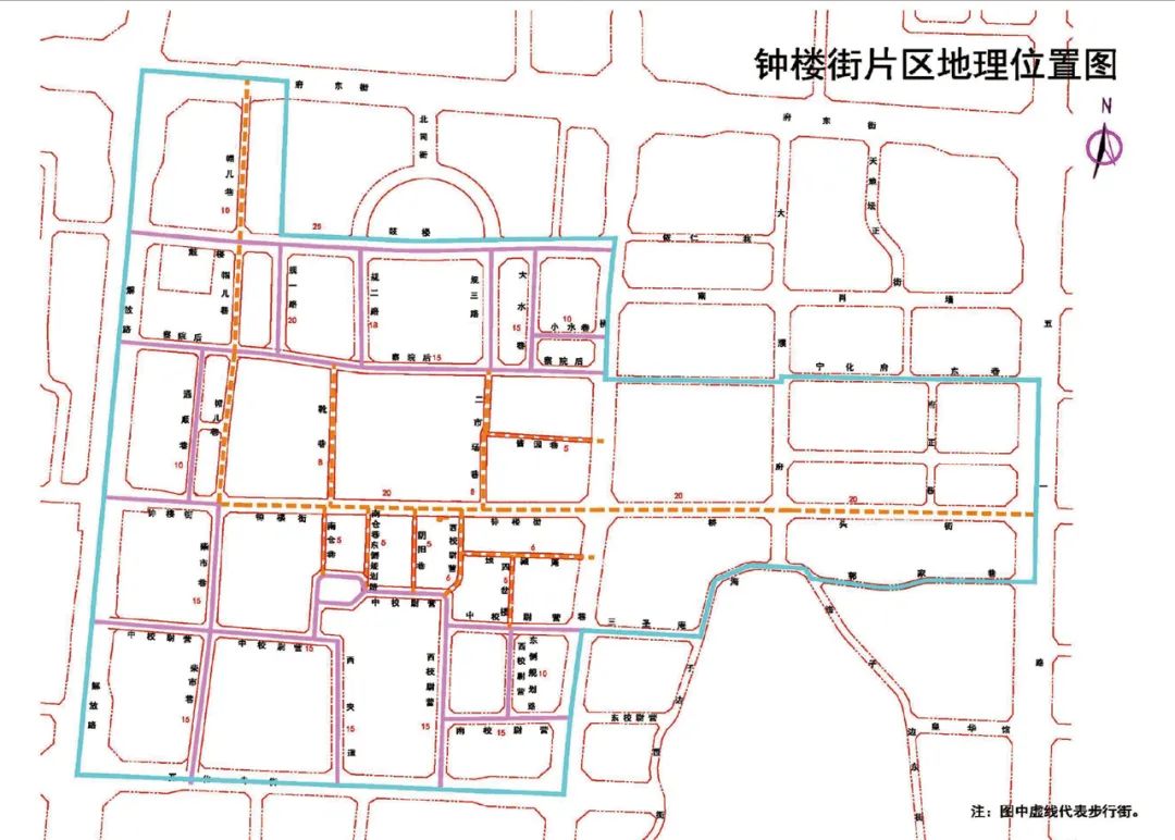 柳巷钟楼街地图图片