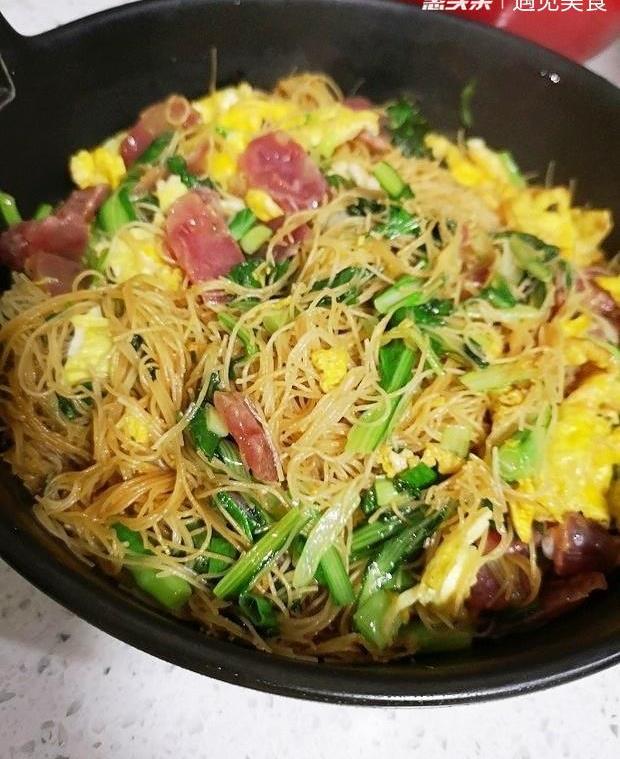 原创好吃停不下的炒米粉炒粉干的做法