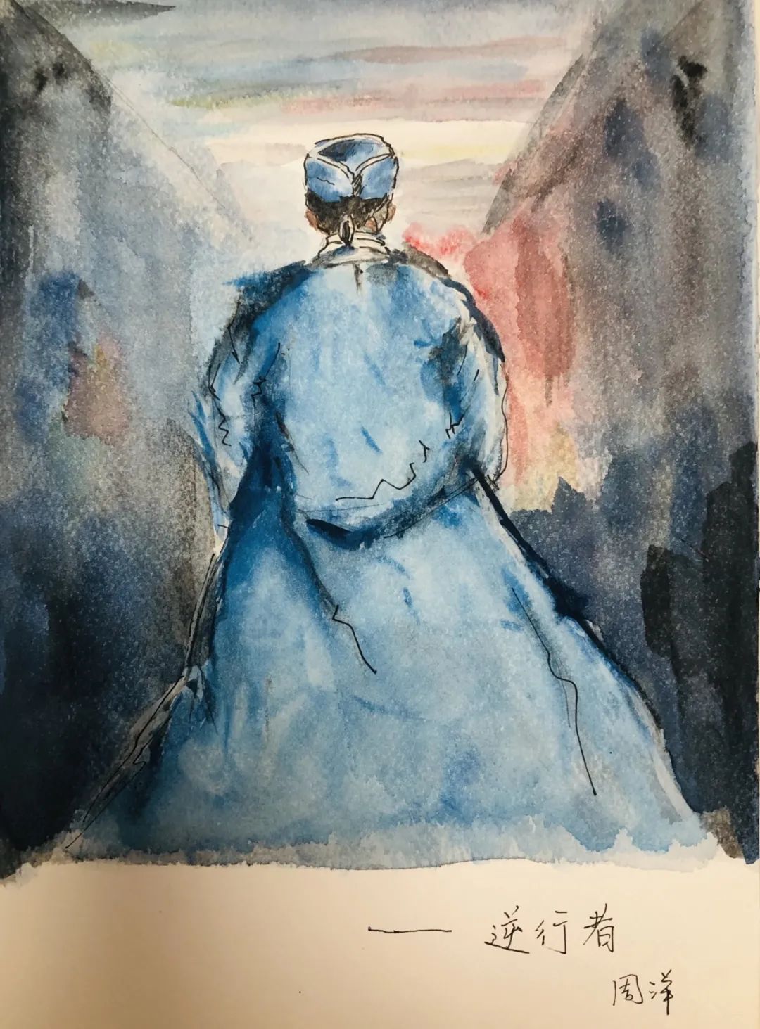 以画致敬逆行先锋让光芒引导你的前路