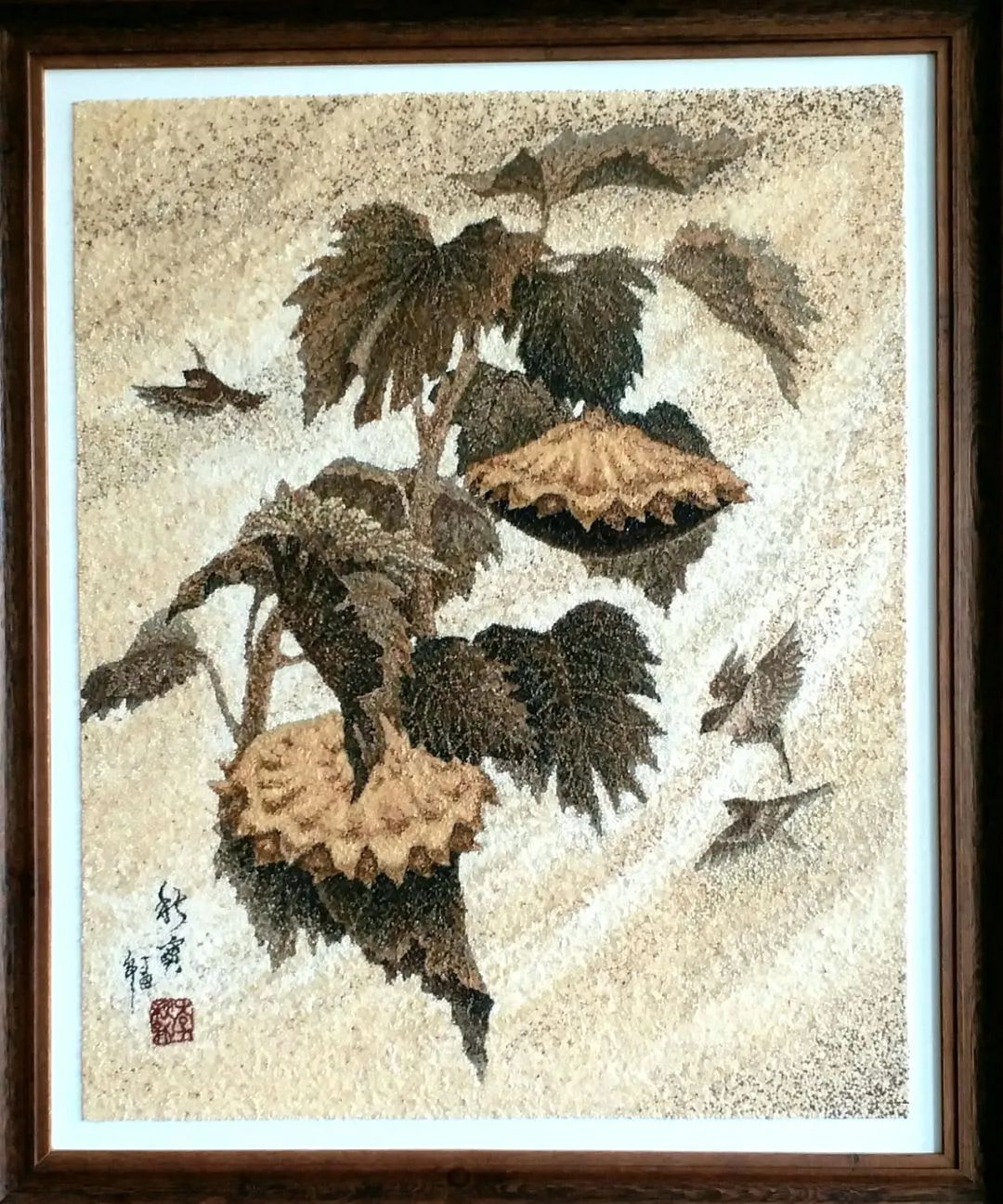 非遗科尔沁天然五谷画