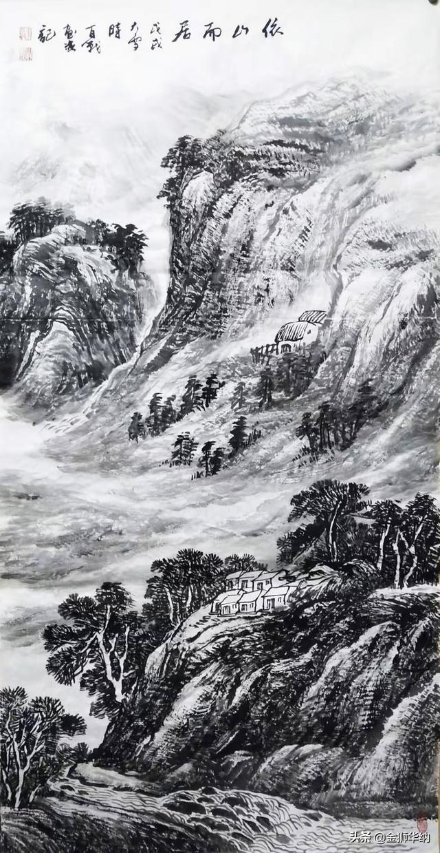 春到华夏著名画家李百战山水画欣赏