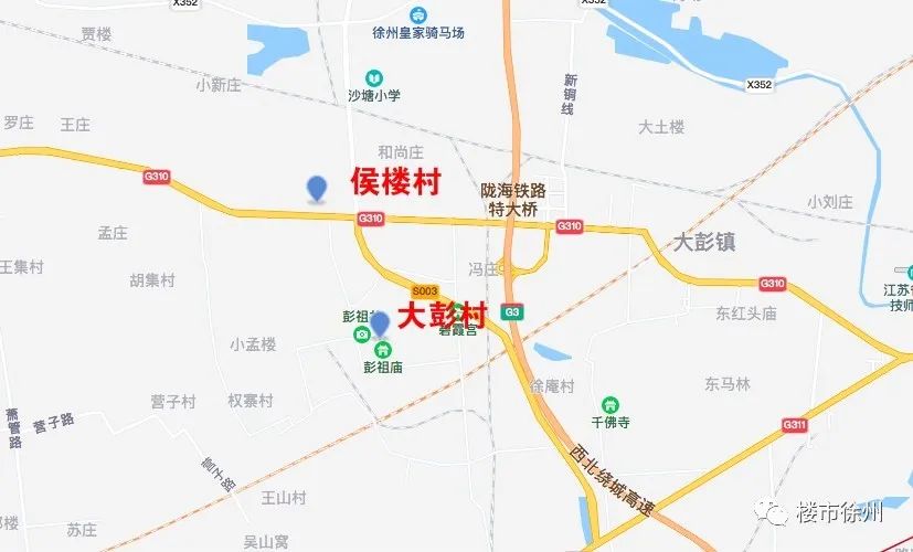 二,征收土地位置与面积:大彭镇大彭村,侯楼村共222896公顷