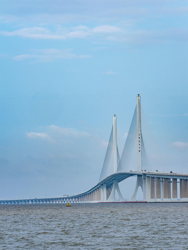 3月初拍的上海长江大桥