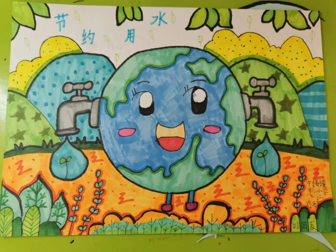 幼儿园世界水日画画图片