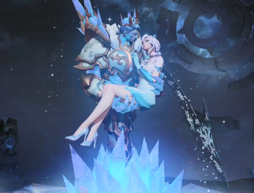 当情侣出现在太空中,露娜猴子不受控制,干将莫邪的腿呢?_孙悟空