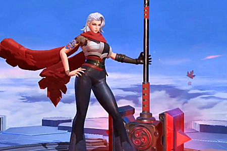 女版程咬金新皮肤曝光手拿大锤酷似女汉子活力突击无颜以对