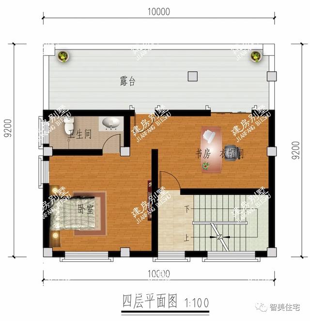 2栋宽10米的四层别墅