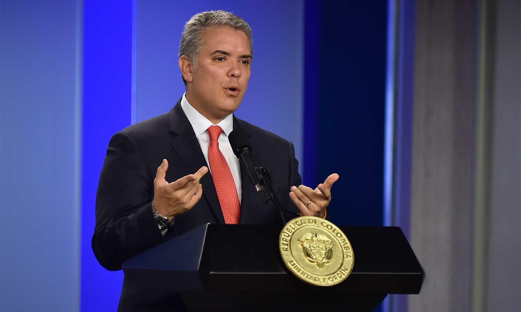 哥伦比亚总统杜克图片来自哥伦比亚总统府哥伦比亚总统府20日晚宣布