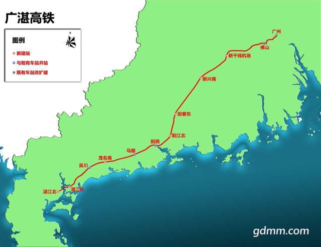 广湛高铁地图图片