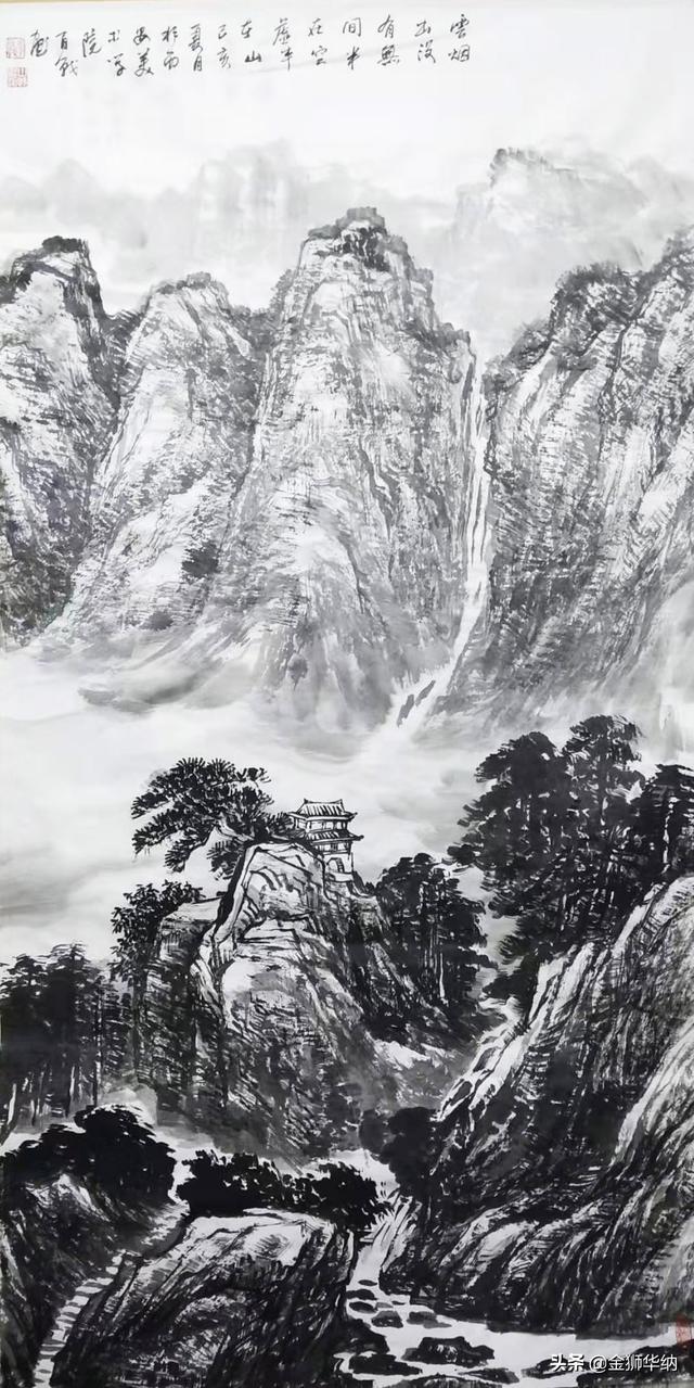 春到华夏著名画家李百战山水画欣赏