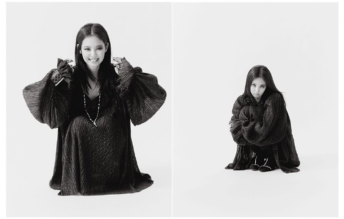黑白风居然也可以这么女人味jennie时尚大片公开