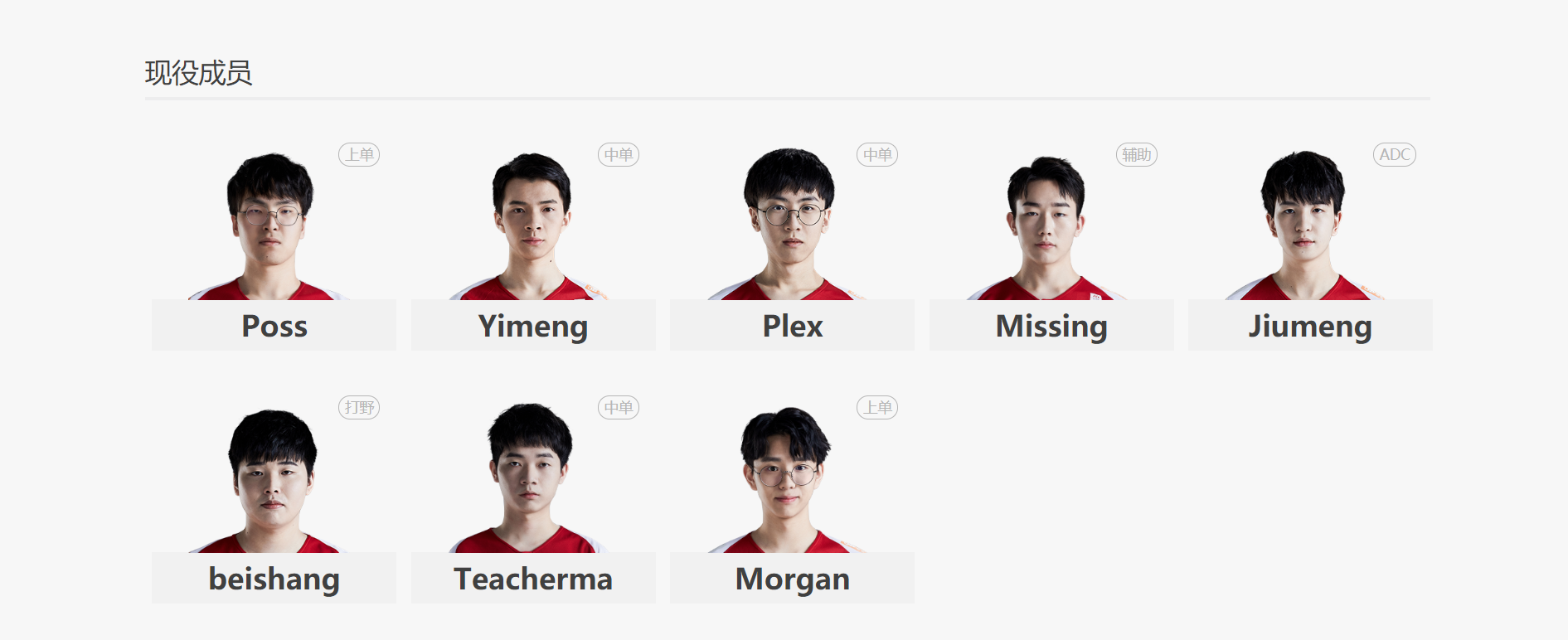 英雄联盟职业联赛lpl各战队队员资料大全