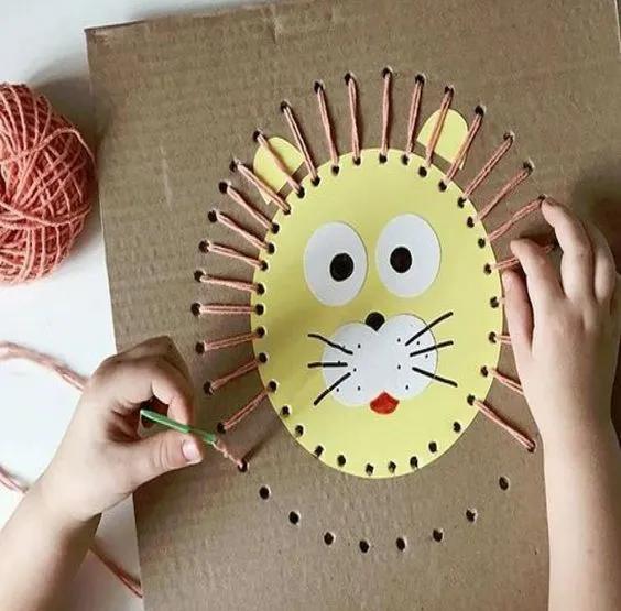 上百块的益智玩具简单几步就能做强大的纸箱旧物改造手工