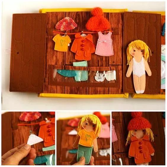 diy手工制作玩具巧手妈妈用碎布给女儿做豪华换装娃娃