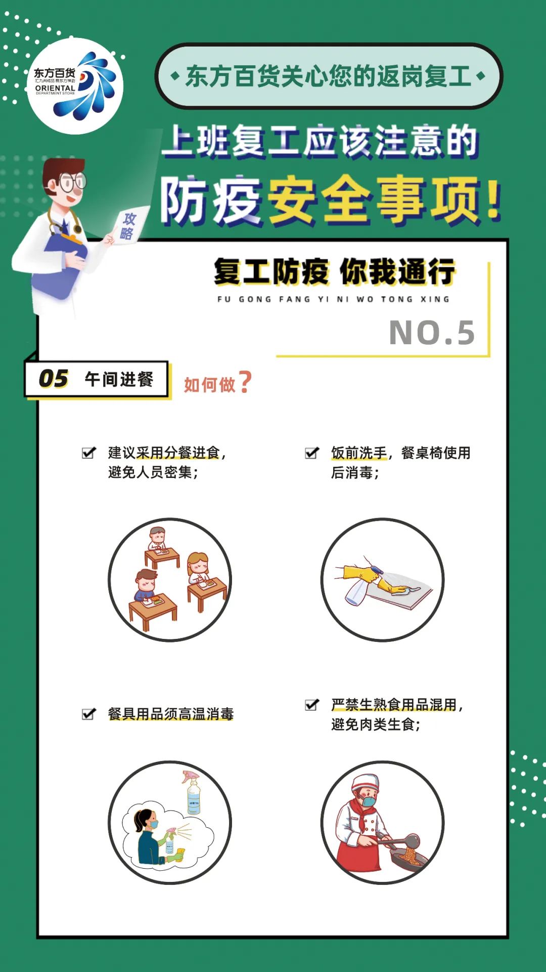 复工进行时战疫不停步东方为您送上复工小贴士