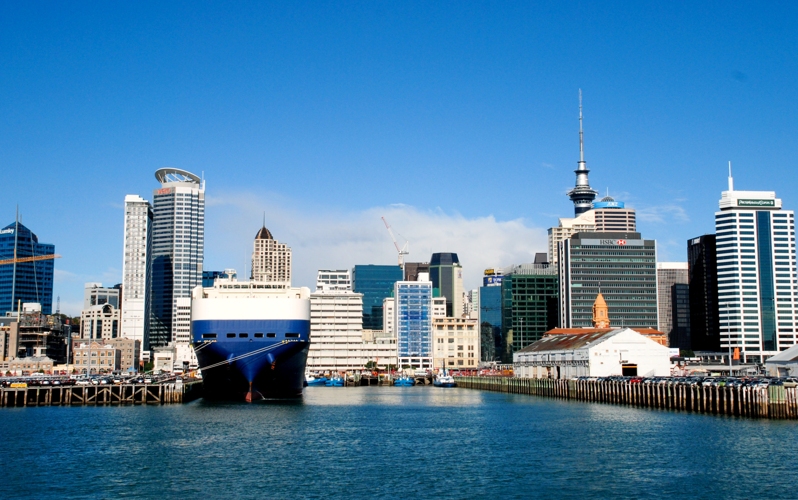 奥克兰市cbd,整个新西兰最繁华的地方,放到国内什么水平