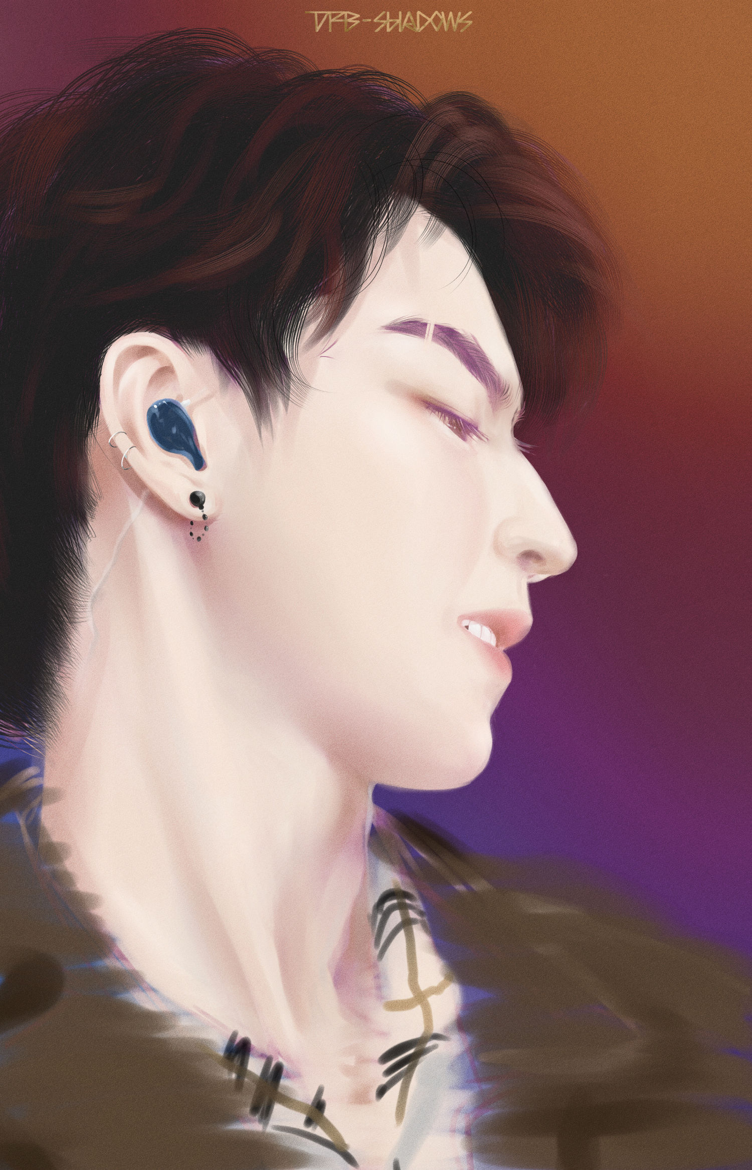 饭绘王俊凯侧颜图 睫毛精再次上线