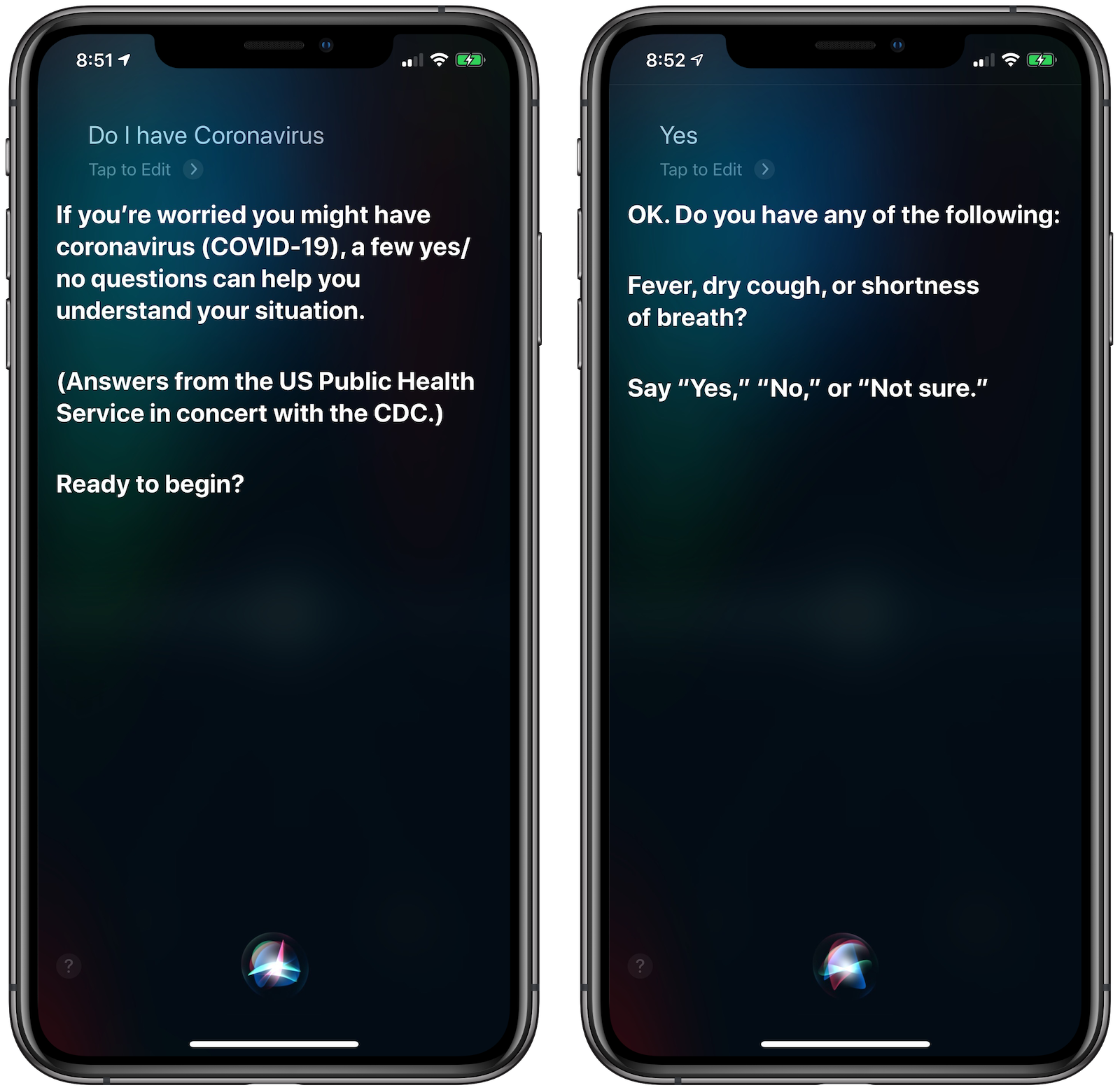 siri更新数据可以问新冠相关问题