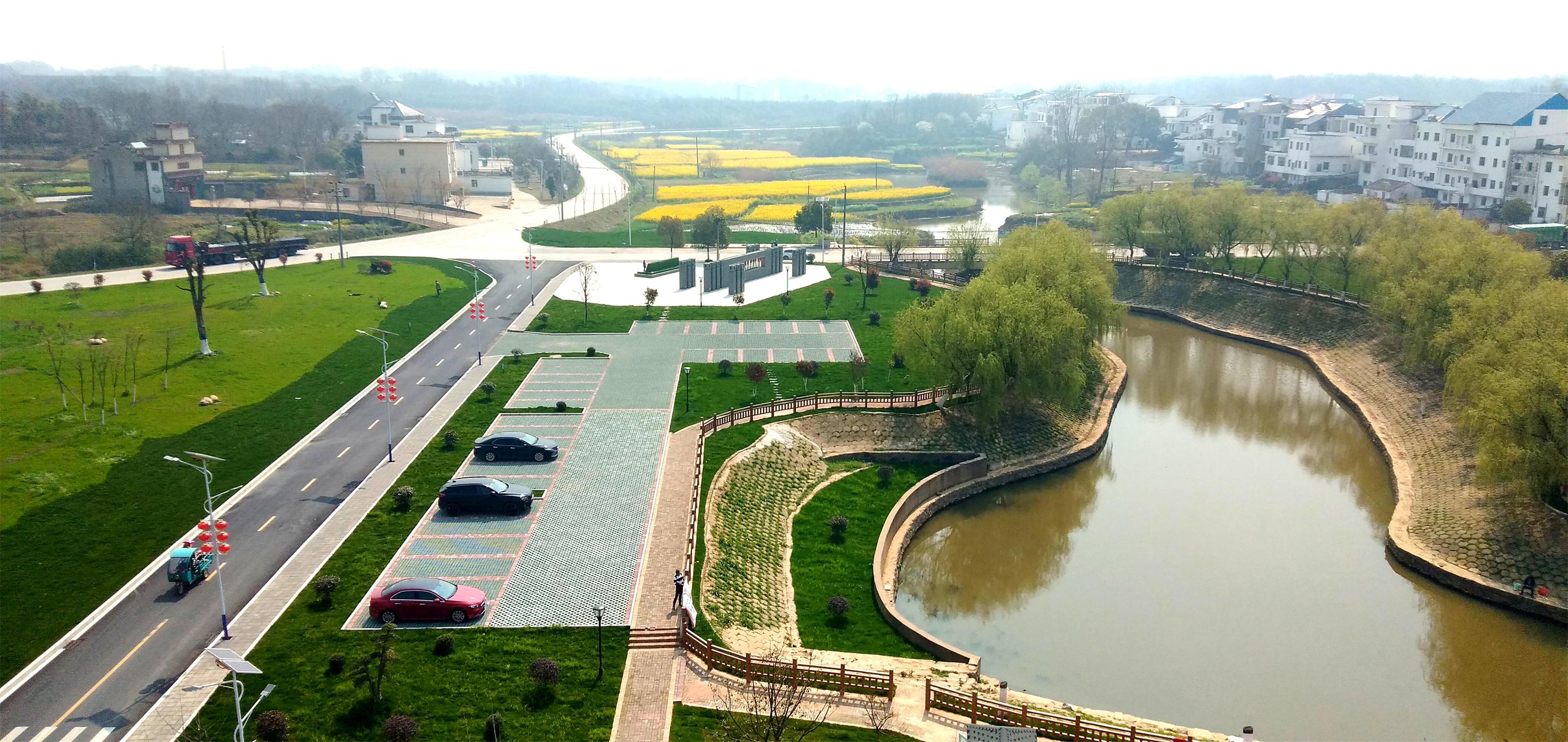 九江湖口县流泗镇公园风景