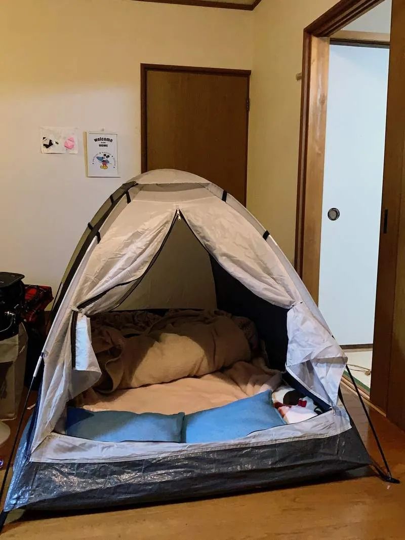 宅家无聊怎么办房间露营搞起来