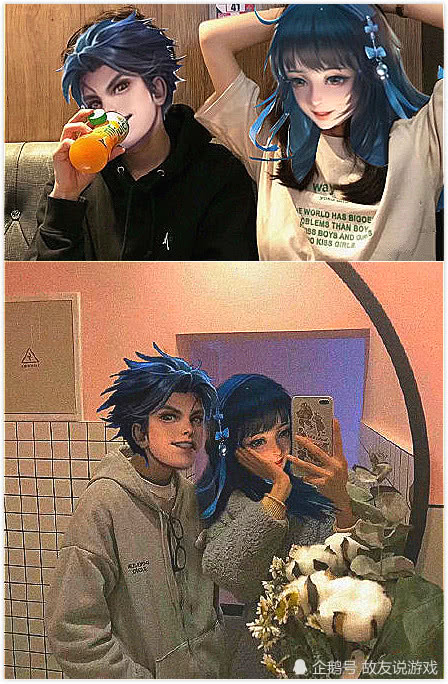 王者荣耀:"接头霸王"挑战,曜接头王者,西施用飘柔,公孙离宅男女神!