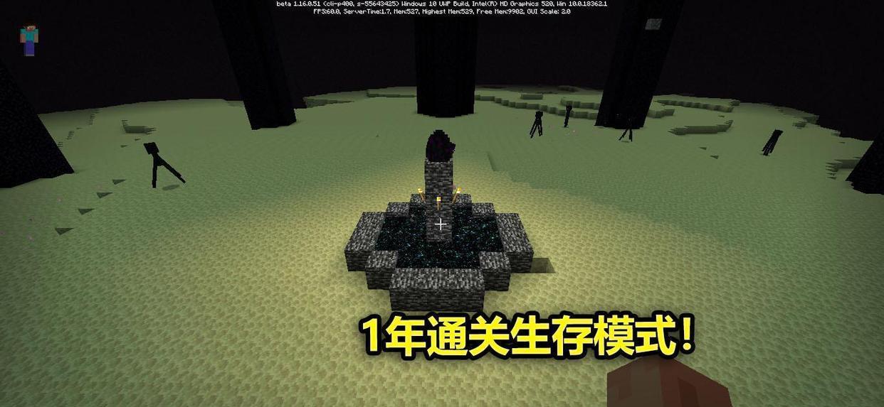 我的世界:玩家用了1年通关生存模式,末影龙等得牙都掉完了!_游戏