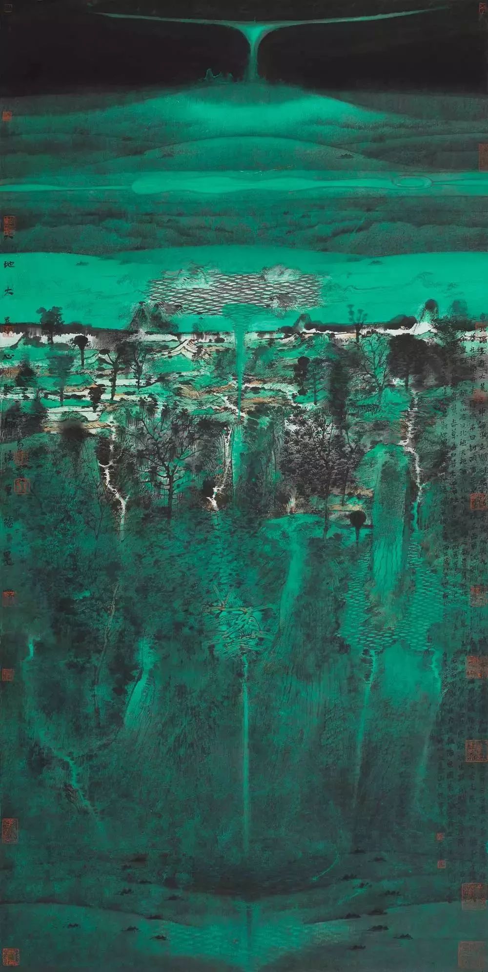 著名画家卢禹舜美术馆优秀作品展正在进行中共抗疫情中国已赢中国杰出