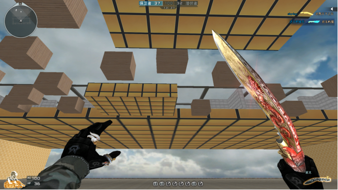 cf:刀战地图专栏!裂开,我怎么玩着玩着人没了?