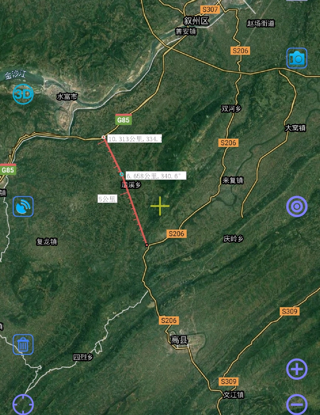 目前高县还没有高速公路,连接这条10公里左右的快速路,可以让高县更