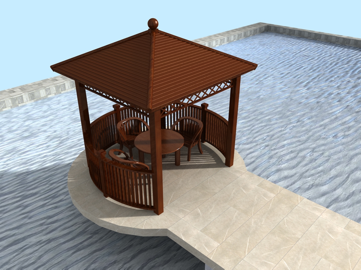 您家的庭院要做中式铝合金凉亭看了这一款轻奢极简款凉亭做决定