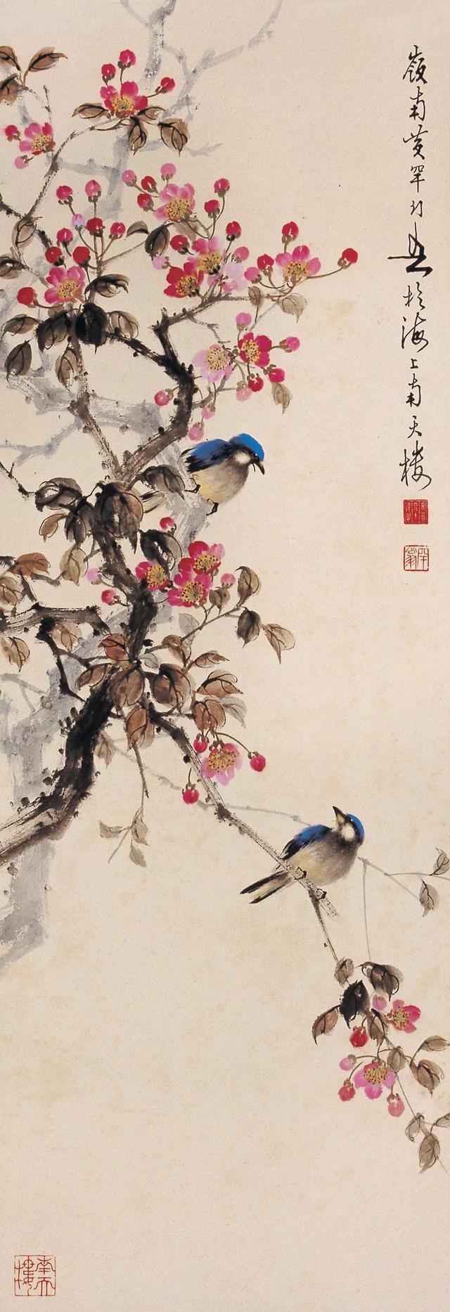 的绘画被评论为:"精研国画,善绘山水,人物,花卉,鱼虫,鸟兽,尤以花鸟画