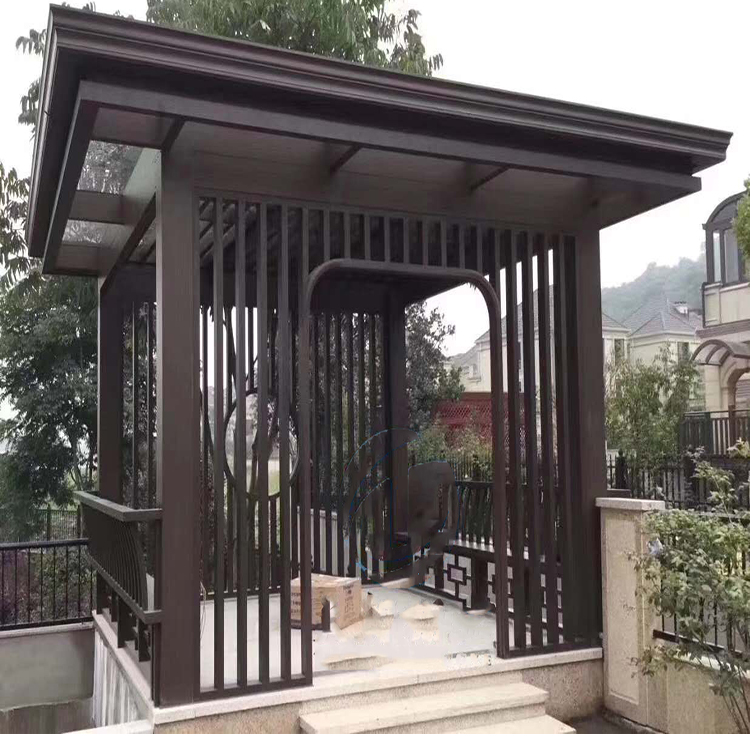 您家的庭院要做中式铝合金凉亭看了这一款轻奢极简款凉亭做决定