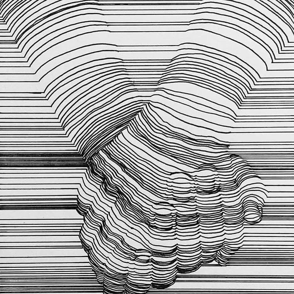 向左滑动查看更多单单是线条也可以有很强的体积感-nicolas delort