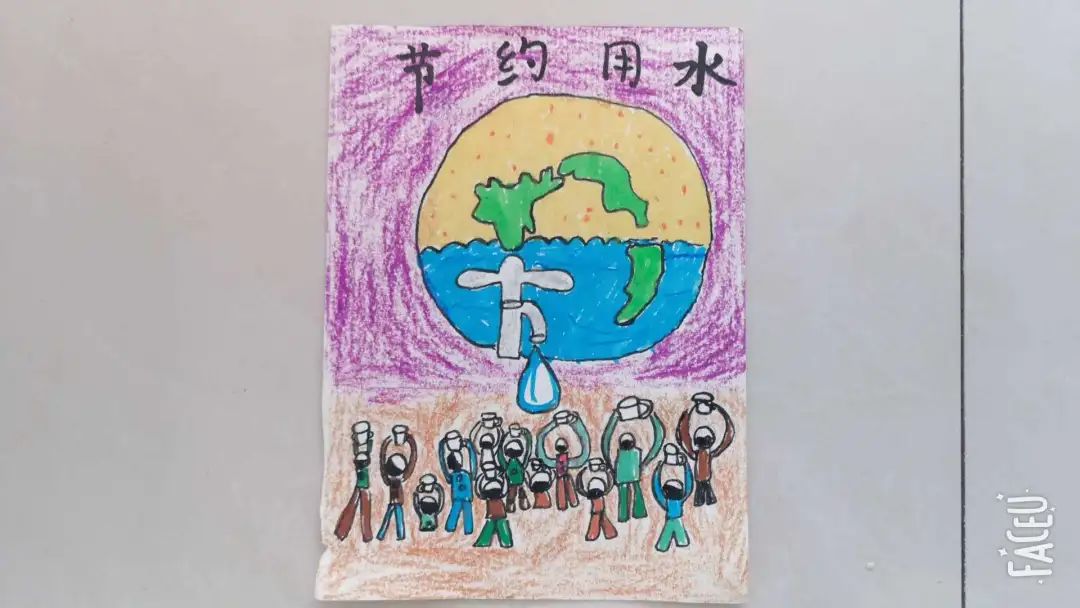 金铃子世界水日亲子绘画活动节水护水人人有责